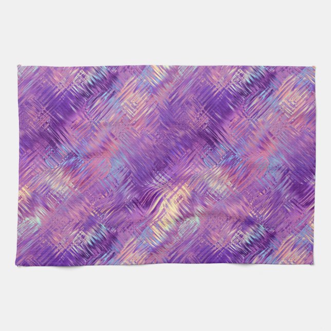 Linge De Cuisine Améthyste Purple Crystal Gel Texture (Horizontal)