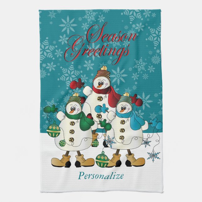 Linge De Cuisine Amis des neigeurs de Noël (Vertical)