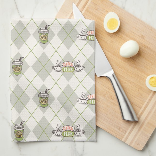 Linge De Cuisine AMIS™ | Motif de Jacquard Perk Central (Quart Plié)