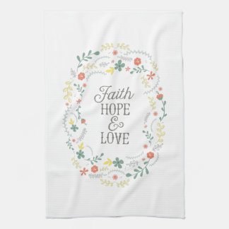 Linge De Cuisine Amour d'espoir de foi d'écriture sainte de bible