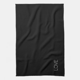 Linge De Cuisine Amour noir - la série noire