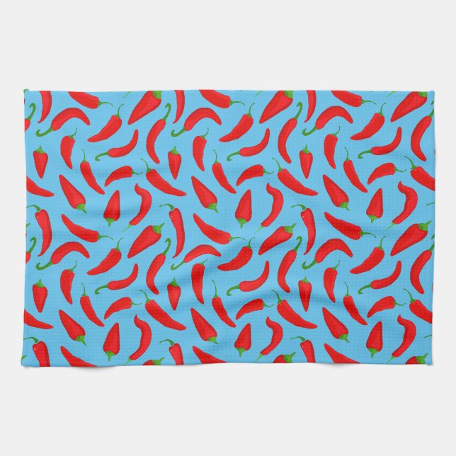 Linge De Cuisine Amusant poivre rouge (Horizontal)