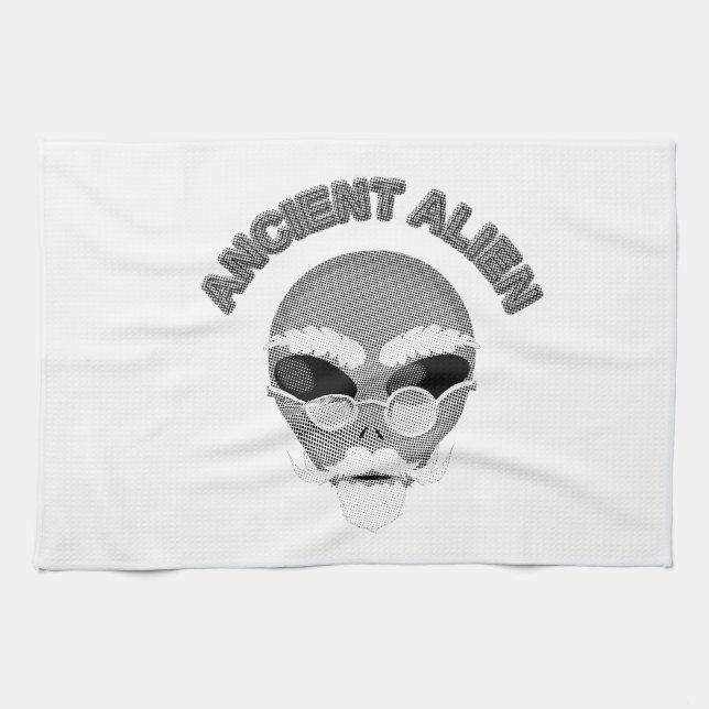Linge De Cuisine Ancien journal en chef Alien (Horizontal)