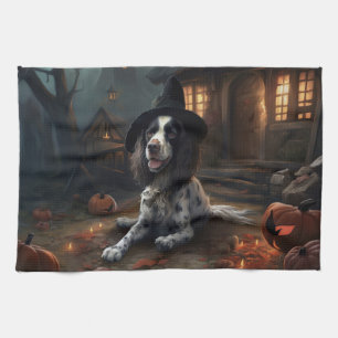 Linge De Cuisine Anglais Springer espagnol Citrouille Halloween eff