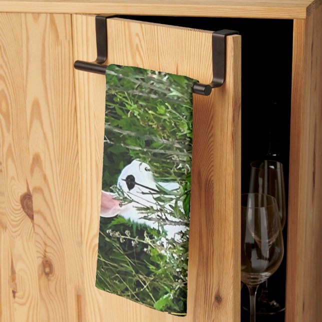 Linge De Cuisine Animal lapin (Pliage en tiers)