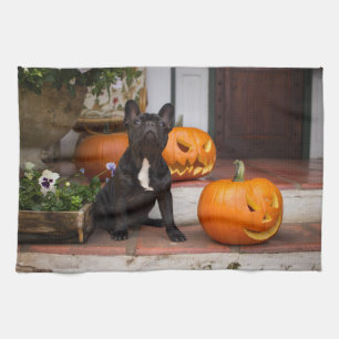 Linge De Cuisine Animaux de bébés cutest French Bulldog Halloween
