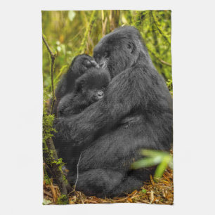 Linge De Cuisine Animaux de bébés cutest Gorilla & bébé