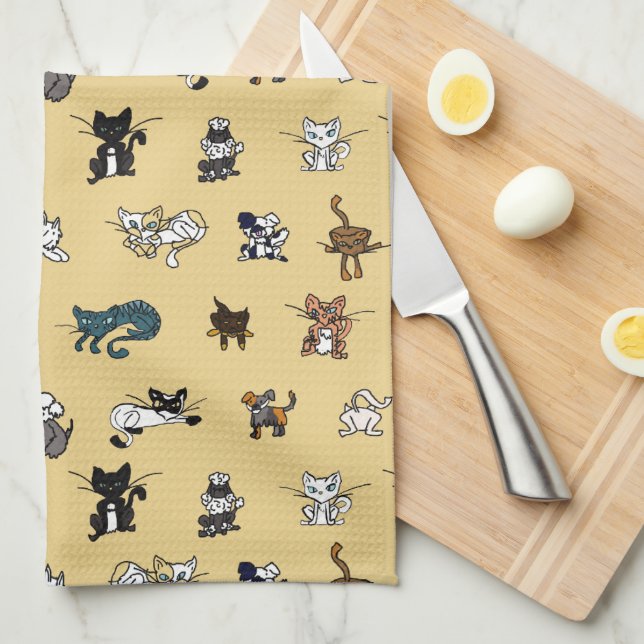 Linge De Cuisine Animaux de compagnie au miel (Quart Plié)