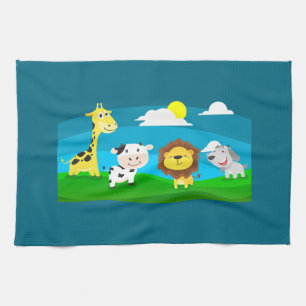 Linge De Cuisine Animaux de dessin animé