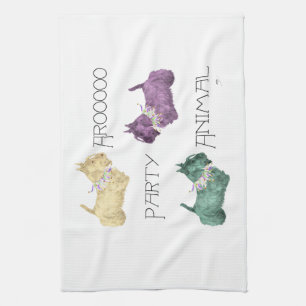 Linge De Cuisine Animaux de fête Terrier écossais