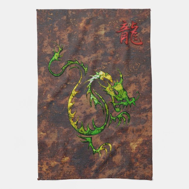 Linge De Cuisine Année chinoise du Dragon Asia Towel (Vertical)