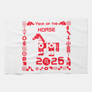 Linge De Cuisine Année du cheval 2026