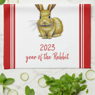 Linge De Cuisine Année du lapin chinois Nouvel An 2023 Zodiac