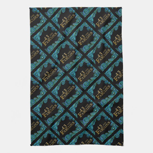 Linge De Cuisine Anniversaire 43 ans (Vertical)