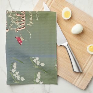 Linge De Cuisine Anniversaire du Mariage de coton de 2e année  