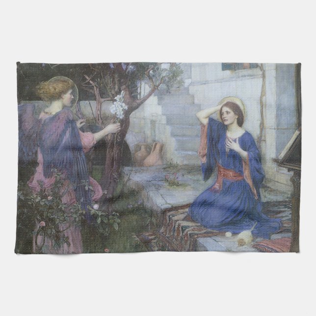 Linge De Cuisine Annonciation de John William Waterhouse (Horizontal)