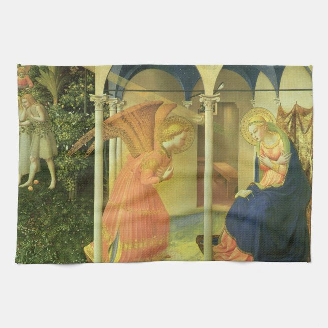 Linge De Cuisine Annonciation du Prado par Fra Angelico (Horizontal)