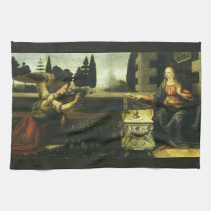 Linge De Cuisine Annonciation du Seigneur par Léonard de Vinci