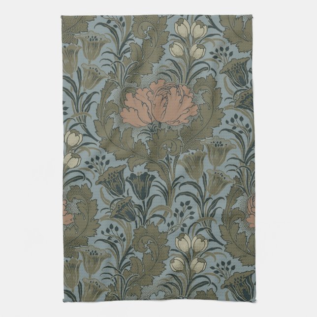 Linge De Cuisine Antique Fleur Morris Jardin Fond d'écran Floral (Vertical)