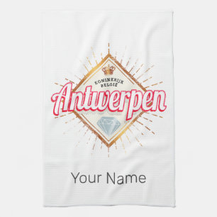 Linge De Cuisine Anvers Flanders Belgique Souvenir Vintage rétro