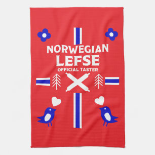 Linge De Cuisine Apron norvégien de gauche