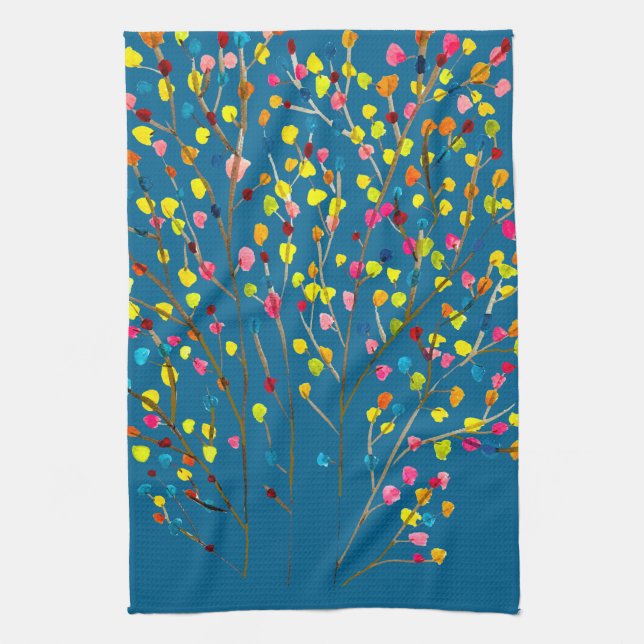 Linge De Cuisine Aquarelle arc-en-ciel (Vertical)