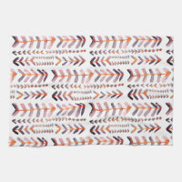 Aquarelle géométrique Arrowroot Motif rose violet