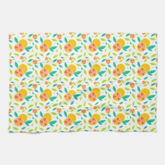 Linge De Cuisine Aquarelle Motif Oranges sucrées