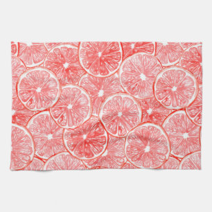 Linge De Cuisine Aquarelle pamplemousse motif