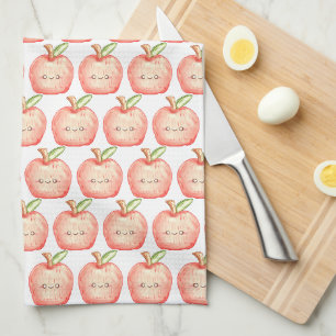 Linge De Cuisine Aquarelle pomme de fruits