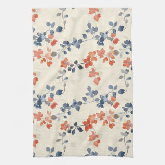 Linge De Cuisine Aquarelle Whimsical Floral japonais