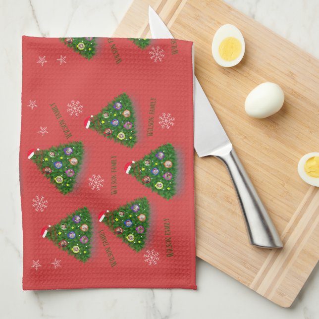 Linge De Cuisine Arbre de Noël (Quart Plié)