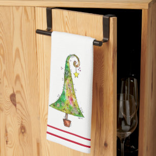 Linge De Cuisine Arbre de Noël Whimsical