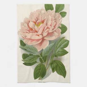 Linge De Cuisine Arbre Peony - Design botanique Vintage élégant