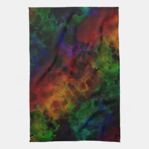 Linge De Cuisine Arc-en-ciel Abstrait moderne