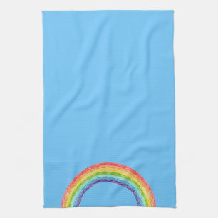 Linge De Cuisine Arc en ciel et ciel bleu