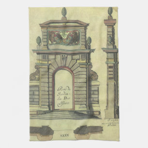 Linge De Cuisine Arche de la porte de jardin vintage, architecture 