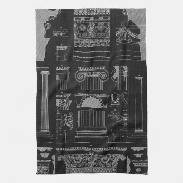 Linge De Cuisine Architecture graphique IV (Vertical)