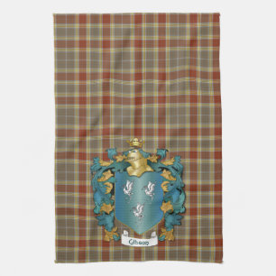 Linge De Cuisine Armoiries de Gibson et Tartan