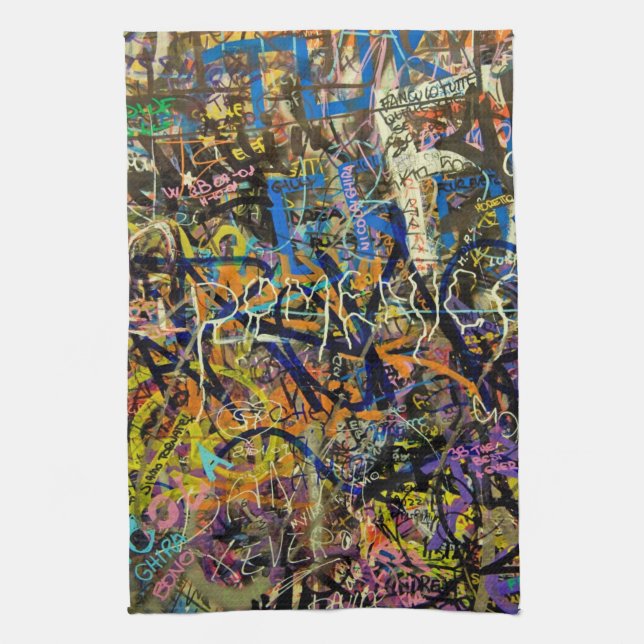 Linge De Cuisine Arrière - plan de graffiti (Vertical)