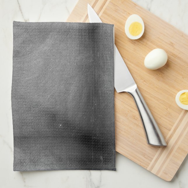 Linge De Cuisine Arrière - plan de tableau noir gris noir (Quart Plié)