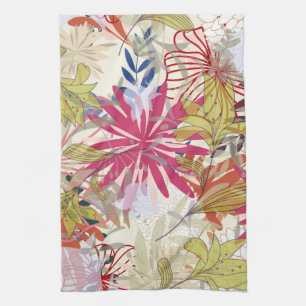 Linge De Cuisine Arrière - plan floral 6