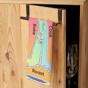 Linge De Cuisine Arroser rôti avec sauce de cuisson Rainbow