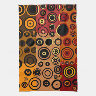 Linge De Cuisine Art abstrait 3 de rétros années '50 colorées