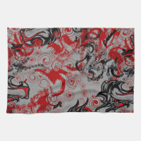 Art abstrait sale de dragons