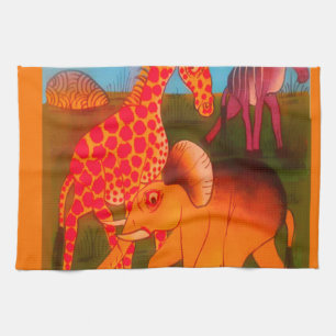 Linge De Cuisine Art animal africain