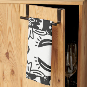 Linge De Cuisine Art aztèque - Motif lézard