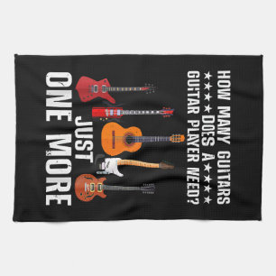 Linge De Cuisine Art de joueur de guitare drôle pour hommes femmes 