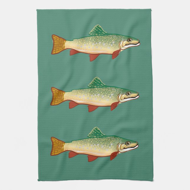 Linge De Cuisine Art de poissons de truite (Vertical)