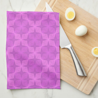 Linge De Cuisine Art déco lilas vif géométrique